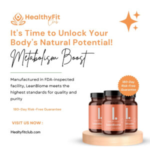 LeanBiome probiotic supplement supporting gut health, natural digestion, and healthy weight loss.